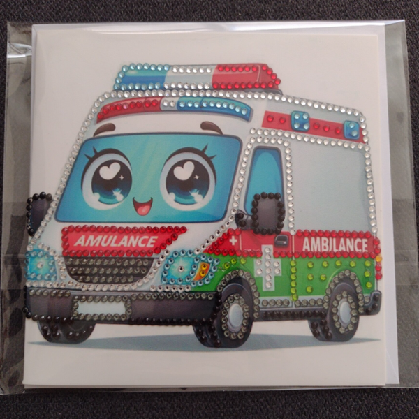 Dubbele Wenskaart + envelop (handgemaakt)