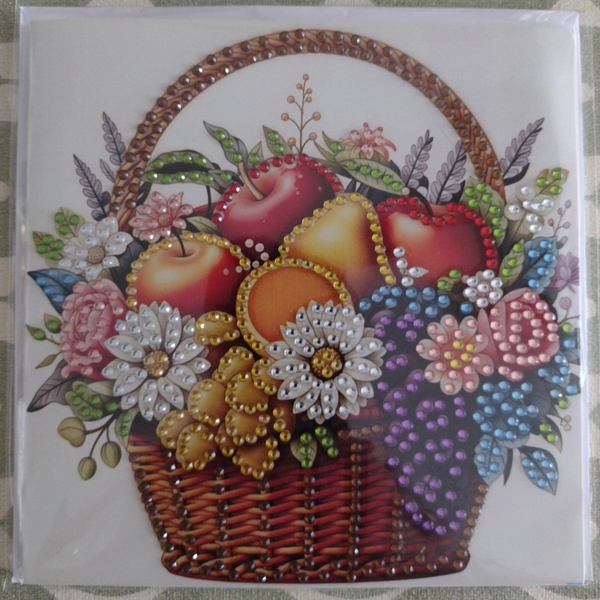 190. Dubbele Wenskaart + envelop (handgemaakt)