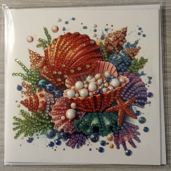 Dubbele Wenskaart + envelop (handgemaakt)