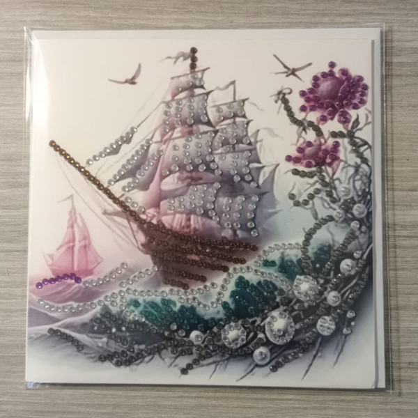 Dubbele Wenskaart + envelop (handgemaakt)