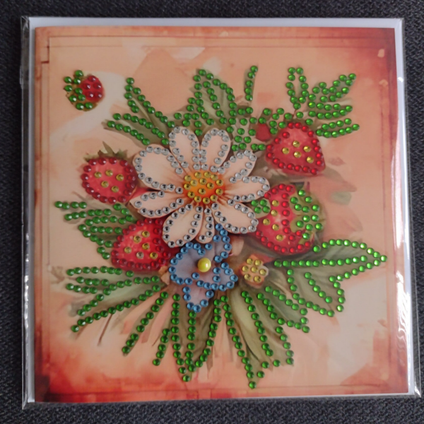 Dubbele Wenskaart + envelop (handgemaakt)