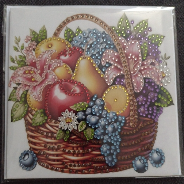 188. Dubbele Wenskaart + envelop (handgemaakt)
