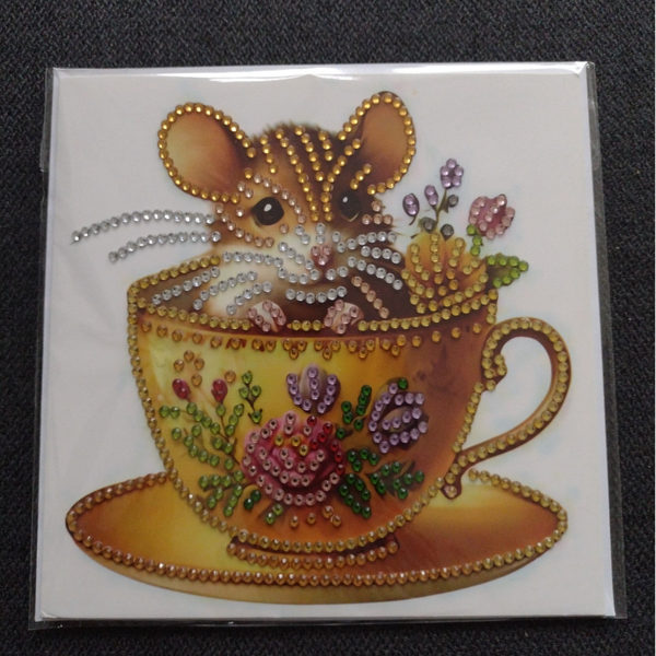 Dubbele Wenskaart + envelop (handgemaakt)