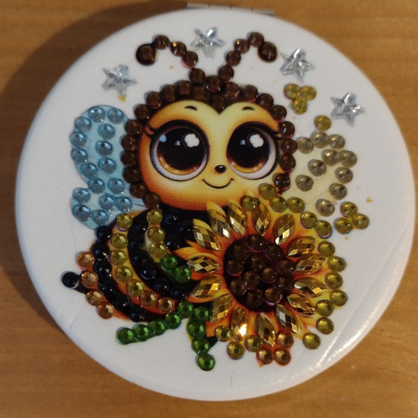 Klein Handspiegeltje "wesp"