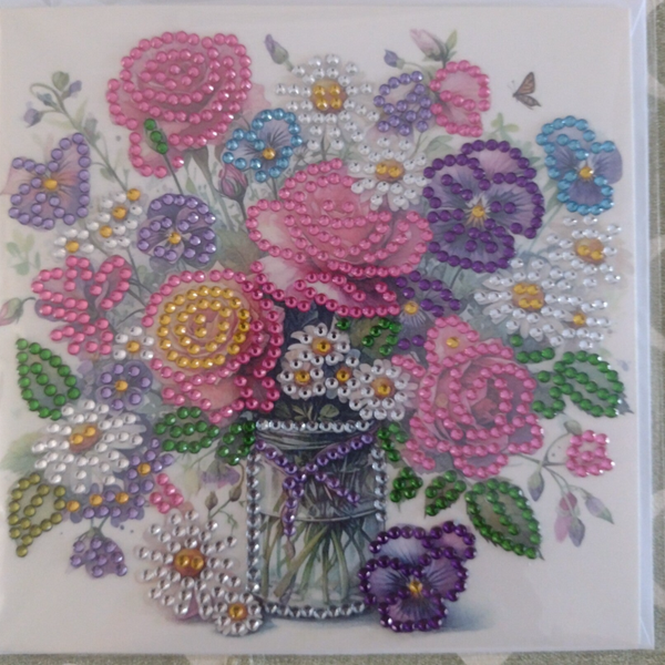 279. Dubbele Wenskaart + envelop (handgemaakt)