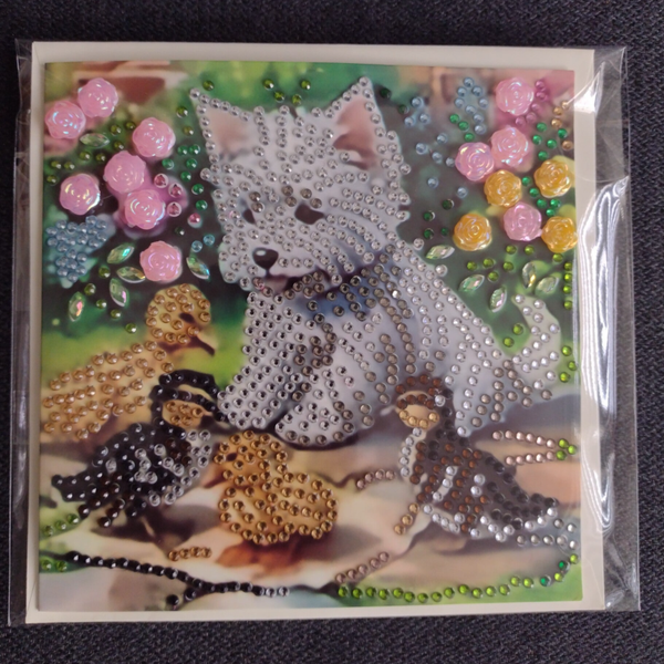 Dubbele Wenskaart + envelop (handgemaakt)