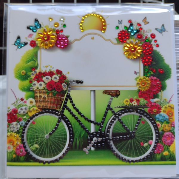 253. Dubbele Wenskaart + envelop (handgemaakt)