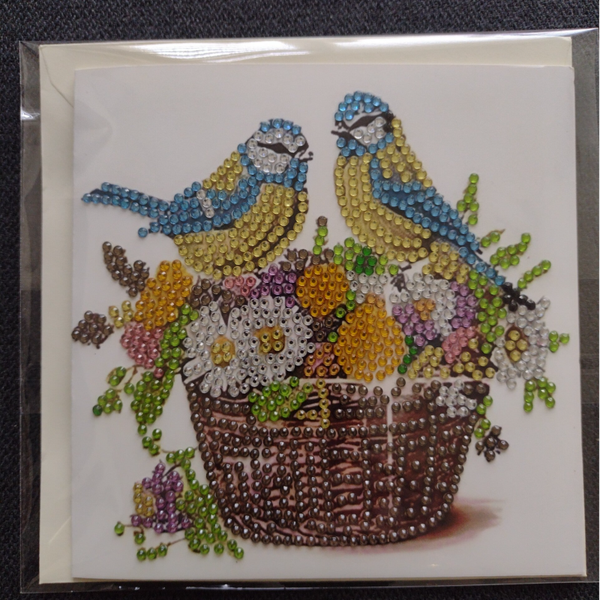 Dubbele Wenskaart + envelop (handgemaakt)