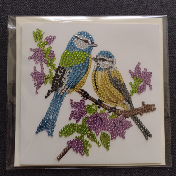 Dubbele Wenskaart + envelop (handgemaakt)