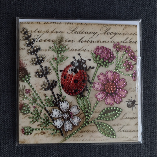 Dubbele Wenskaart + envelop (handgemaakt)