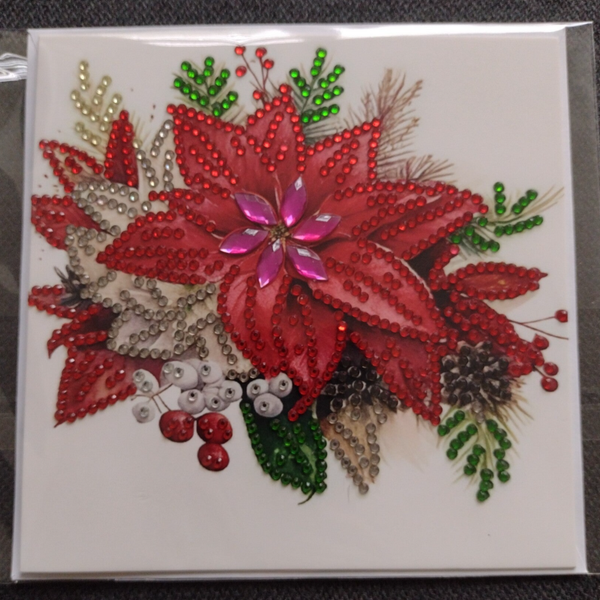295. Dubbele Wenskaart + envelop (handgemaakt)