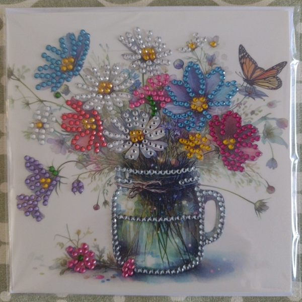 275. Dubbele Wenskaart + envelop (handgemaakt)