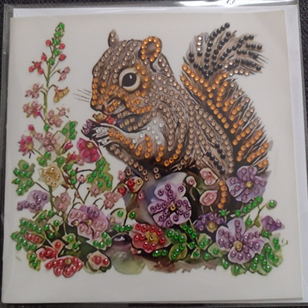 Dubbele Wenskaart + envelop (handgemaakt)