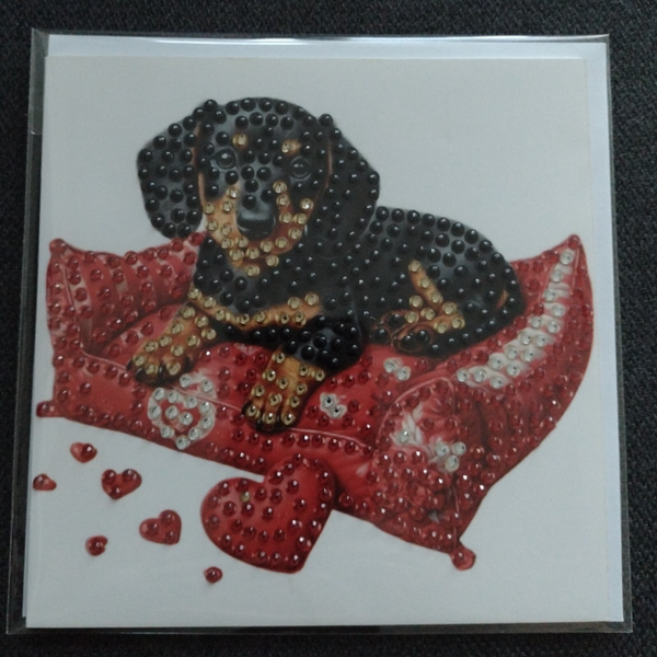 Dubbele Wenskaart + envelop (handgemaakt)