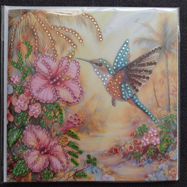 173. Dubbele Wenskaart + envelop (handgemaakt)
