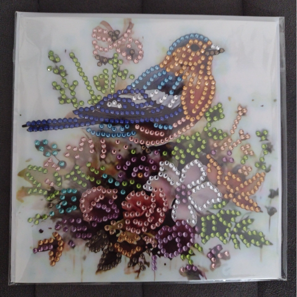 Dubbele Wenskaart + envelop (handgemaakt)