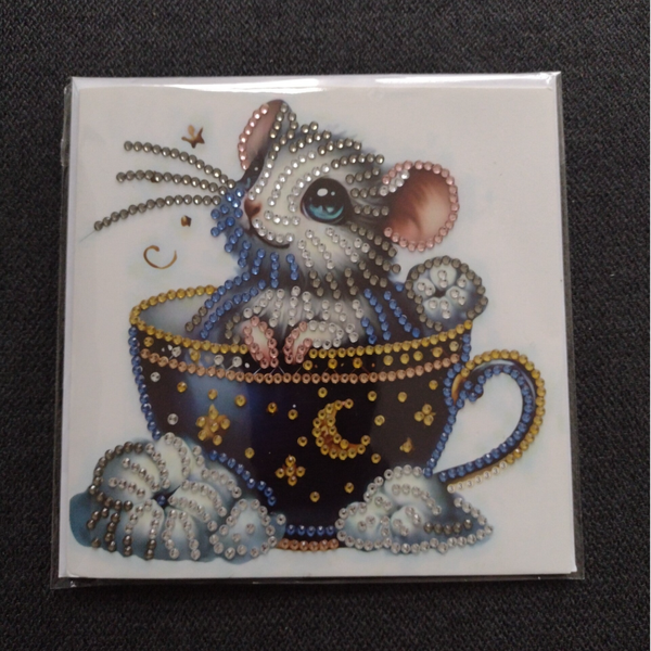 Dubbele Wenskaart + envelop (handgemaakt)