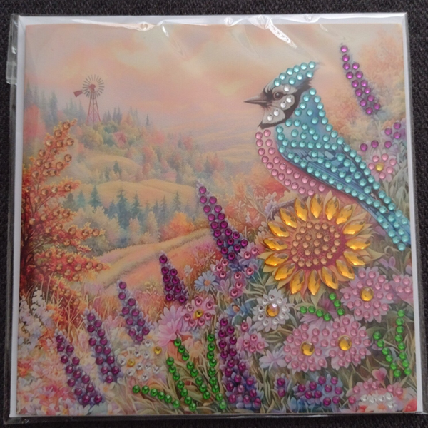177. Dubbele Wenskaart + envelop (handgemaakt)