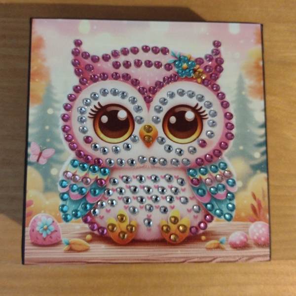 Memoblokje met pen "Uil"
