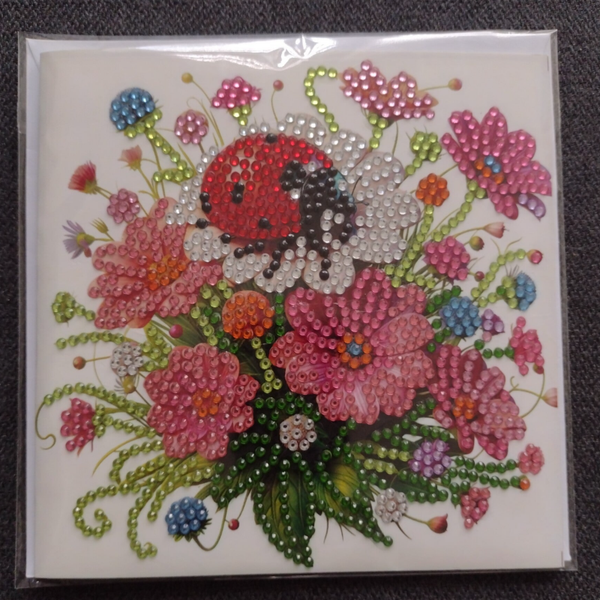 Dubbele Wenskaart + envelop (handgemaakt)