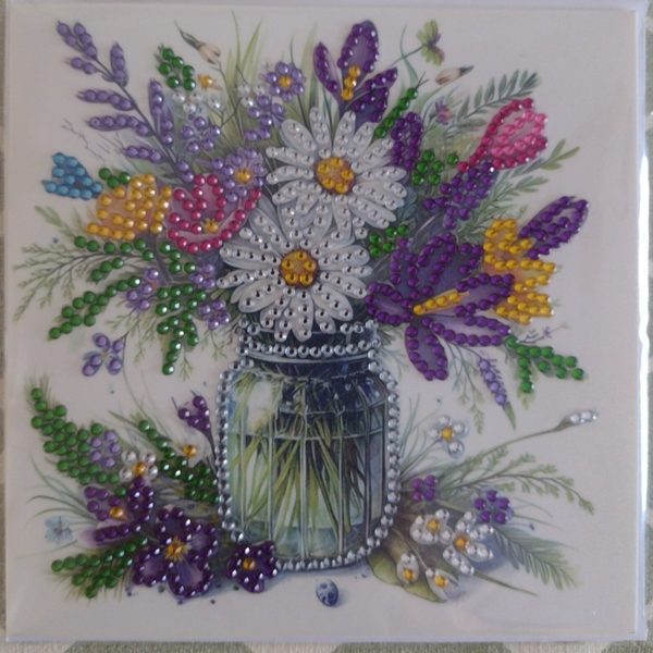 276. Dubbele Wenskaart + envelop (handgemaakt)