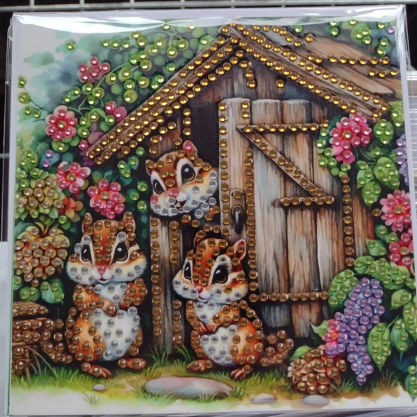 248. Dubbele Wenskaart + envelop (handgemaakt)