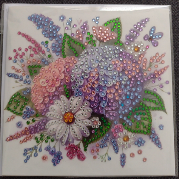 Dubbele Wenskaart + envelop (handgemaakt)