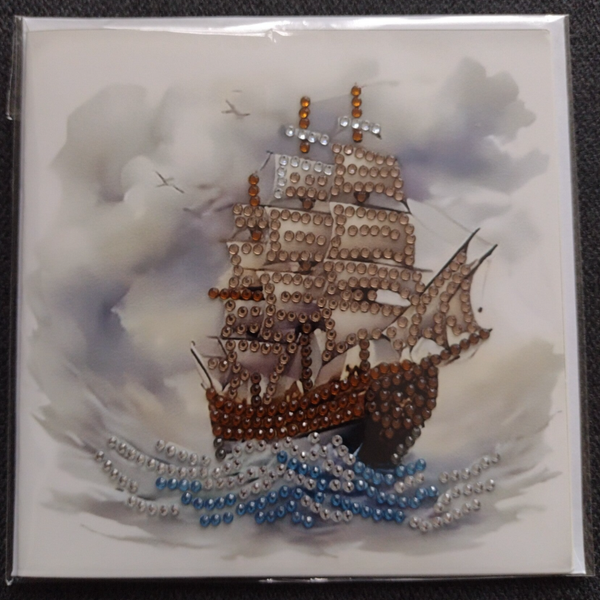 169. Dubbele Wenskaart + envelop (handgemaakt)