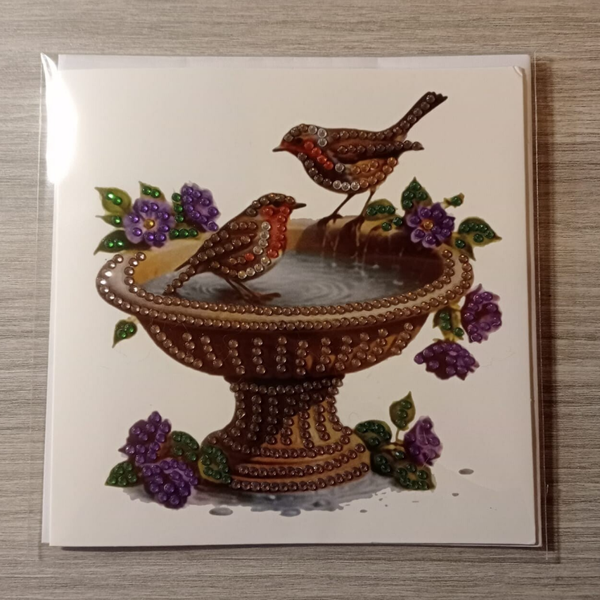 Dubbele Wenskaart + envelop (handgemaakt)