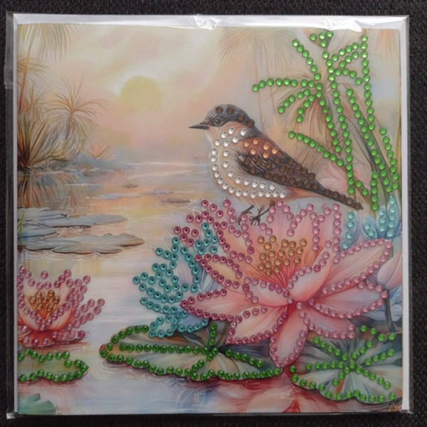 172. Dubbele Wenskaart + envelop (handgemaakt)