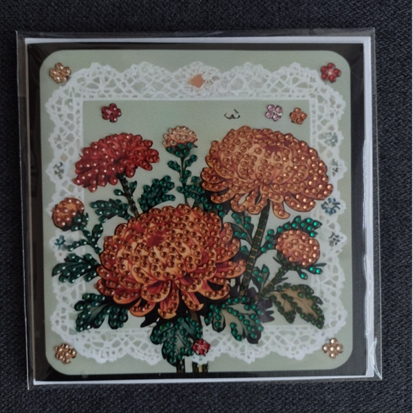 Dubbele Wenskaart + envelop (handgemaakt)