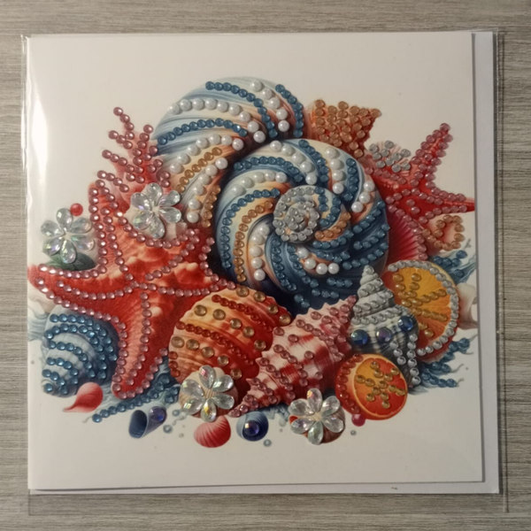 Dubbele Wenskaart + envelop (handgemaakt)