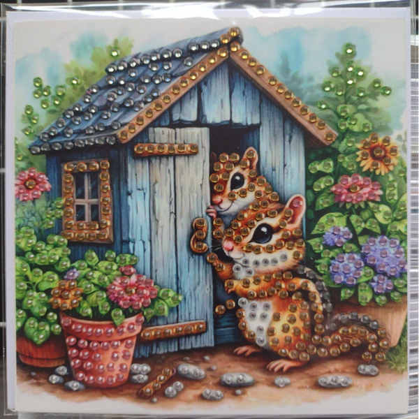 236. Dubbele Wenskaart + envelop (handgemaakt)