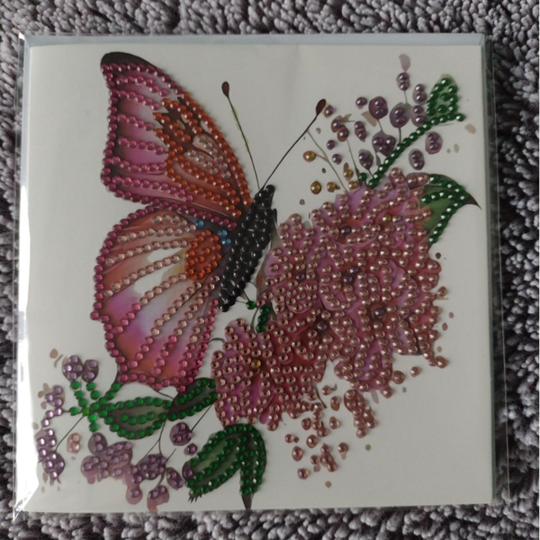 Dubbele Wenskaart + envelop (handgemaakt)