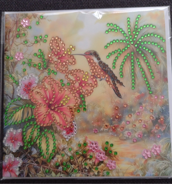 176. Dubbele Wenskaart + envelop (handgemaakt)