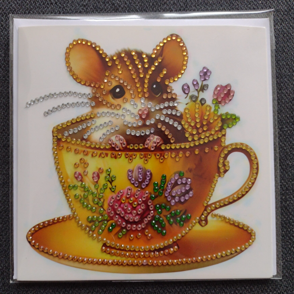 199. Dubbele Wenskaart + envelop (handgemaakt)