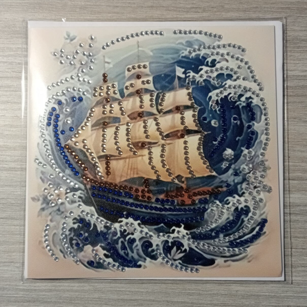 Dubbele Wenskaart + envelop (handgemaakt)