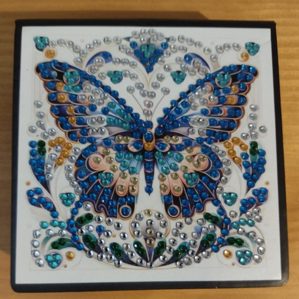 Memoblokje met pen "Vlinder"