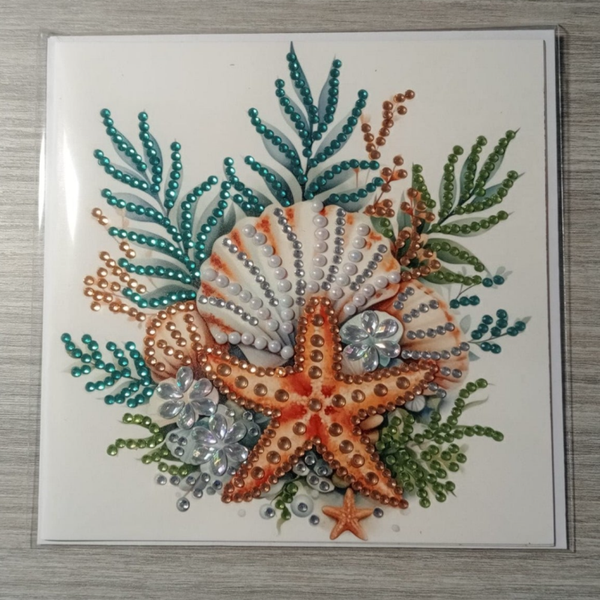 Dubbele Wenskaart + envelop (handgemaakt)