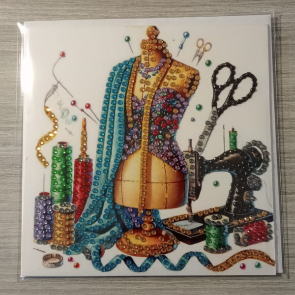 Dubbele Wenskaart + envelop (handgemaakt)