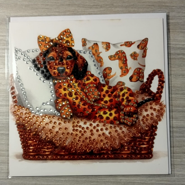 Dubbele Wenskaart + envelop (handgemaakt)