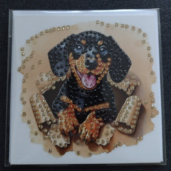 Dubbele Wenskaart + envelop (handgemaakt)