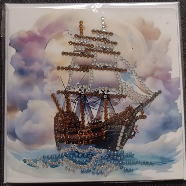 168. Dubbele Wenskaart + envelop (handgemaakt)