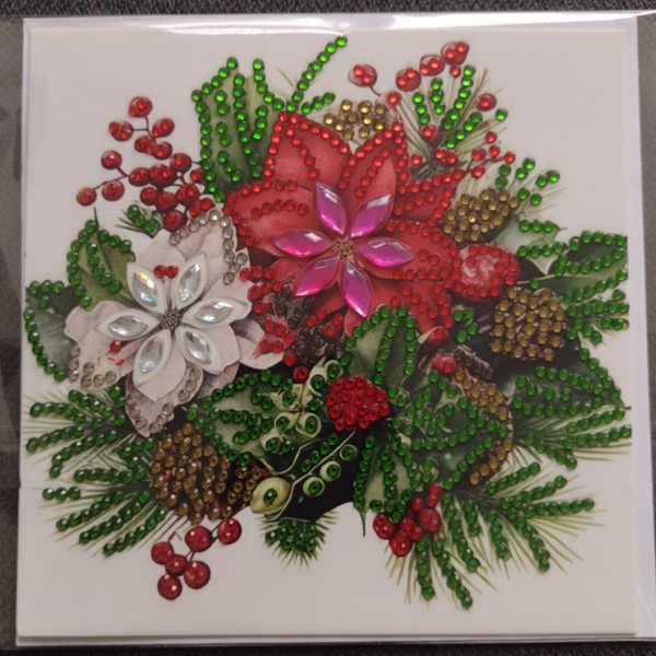 293. Dubbele Wenskaart + envelop (handgemaakt)