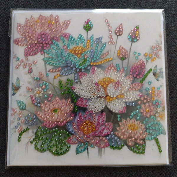 Dubbele Wenskaart + envelop (handgemaakt)