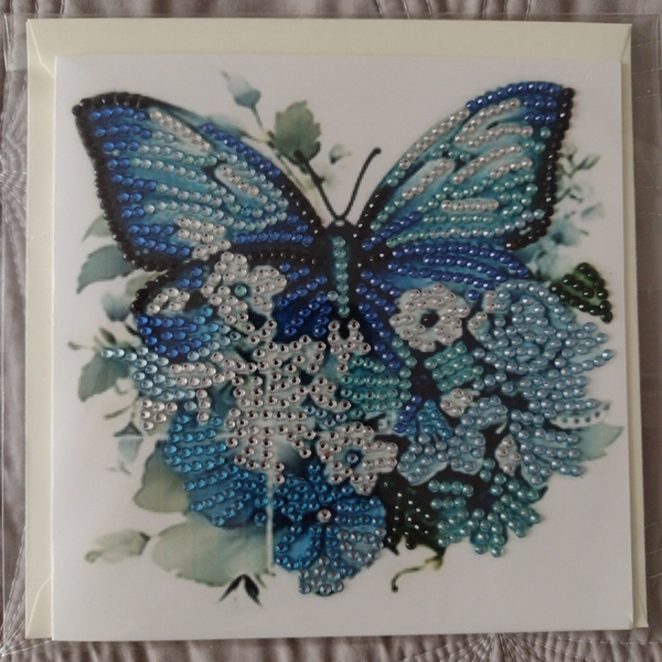 Dubbele Wenskaart + envelop (handgemaakt)
