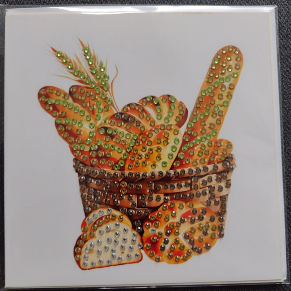 210. Dubbele Wenskaart + envelop (handgemaakt)