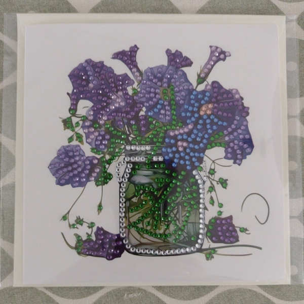 220. Dubbele Wenskaart + envelop (handgemaakt)