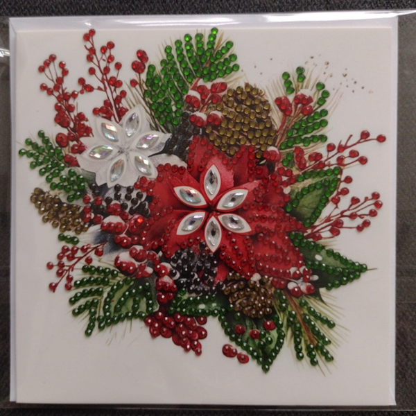 290. Dubbele Wenskaart + envelop (handgemaakt)