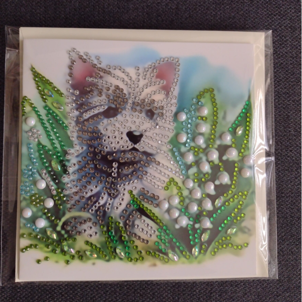 Dubbele Wenskaart + envelop (handgemaakt)